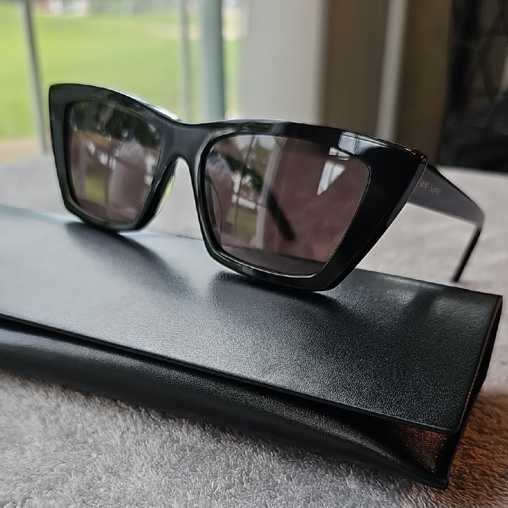 YSL Saint Laurent Glossy Black Sunglasses
